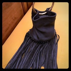 Cleobella fringe bracelet bag